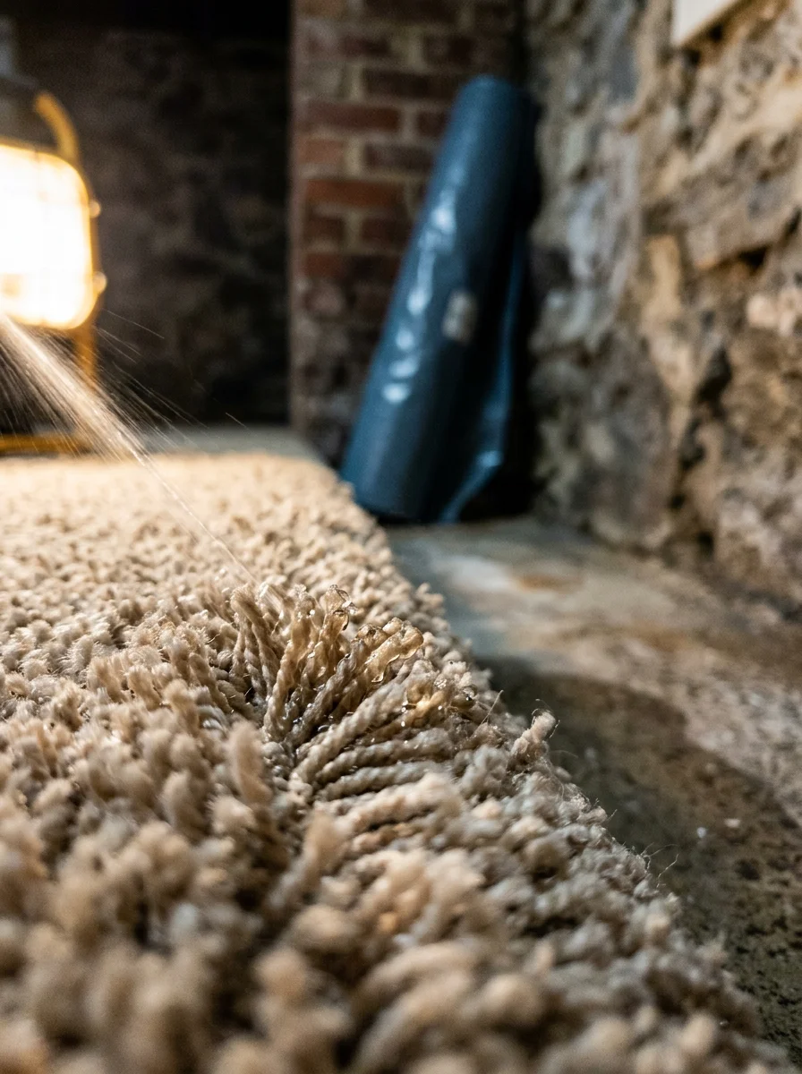 Clean, freshly dried carpet in an Atlanta living room after professional deep cleaning service